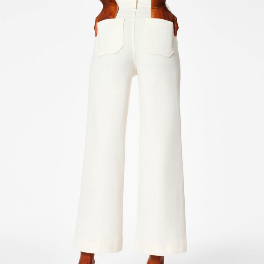 Last one SPANX  cropped WIDE LEG PANTS